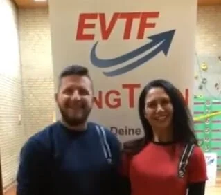 Markus Hering und Melanie Gotic von der EVTF Vingtsun