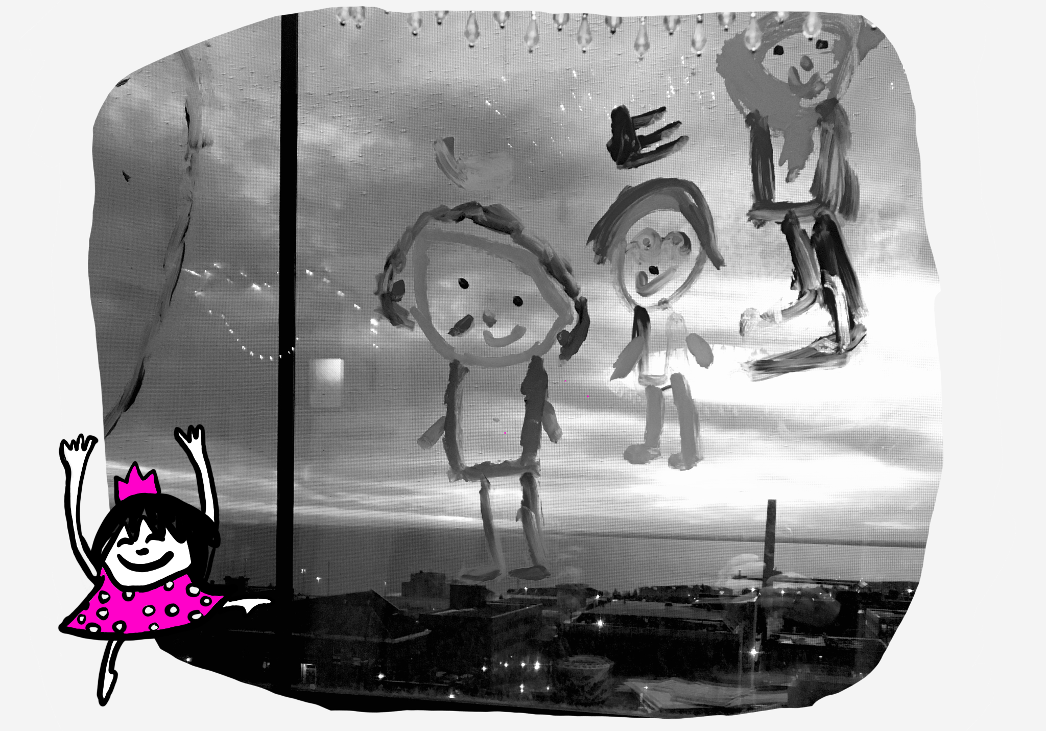 Window painting by my niece, Gabby