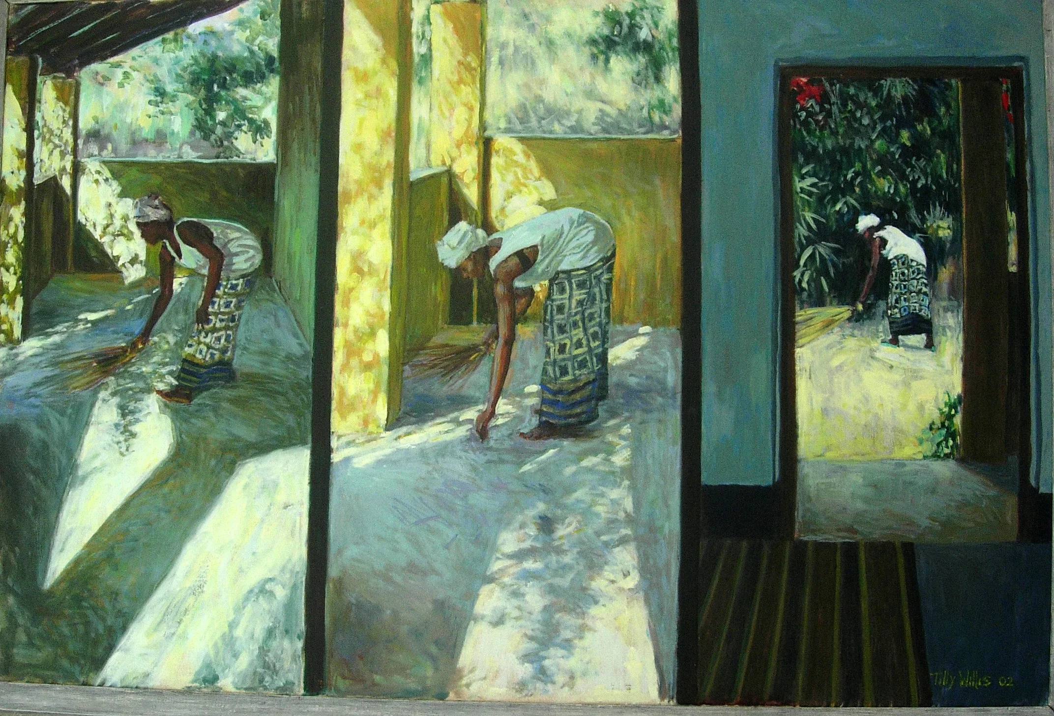 Girl Sweeping