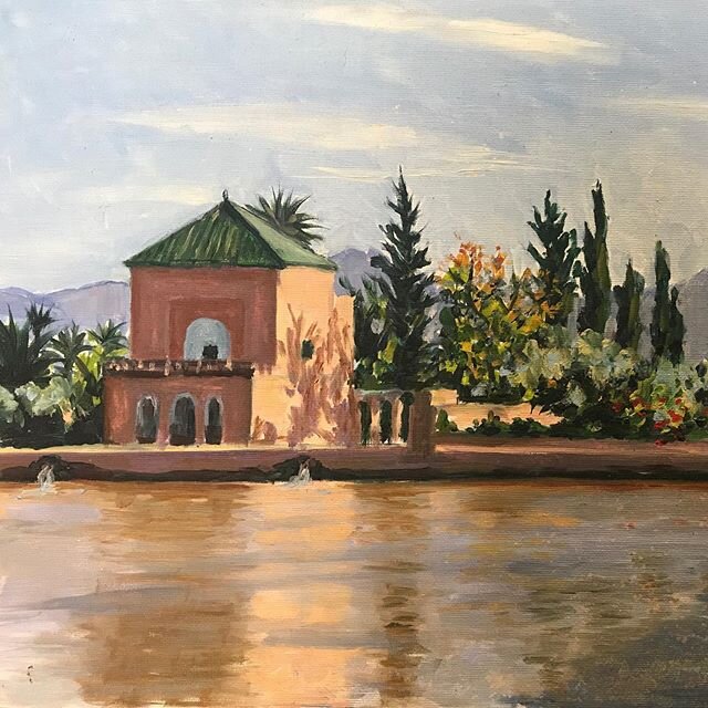 Menara Gardens Marrakesh 14&rdquo;x18&rdquo;, oil on board
Kenyan Landscape 10x12&rdquo;, oil on board with black frame
Selling as part of #artistsupportpledge &pound;200 each inc postage.
Message if interested