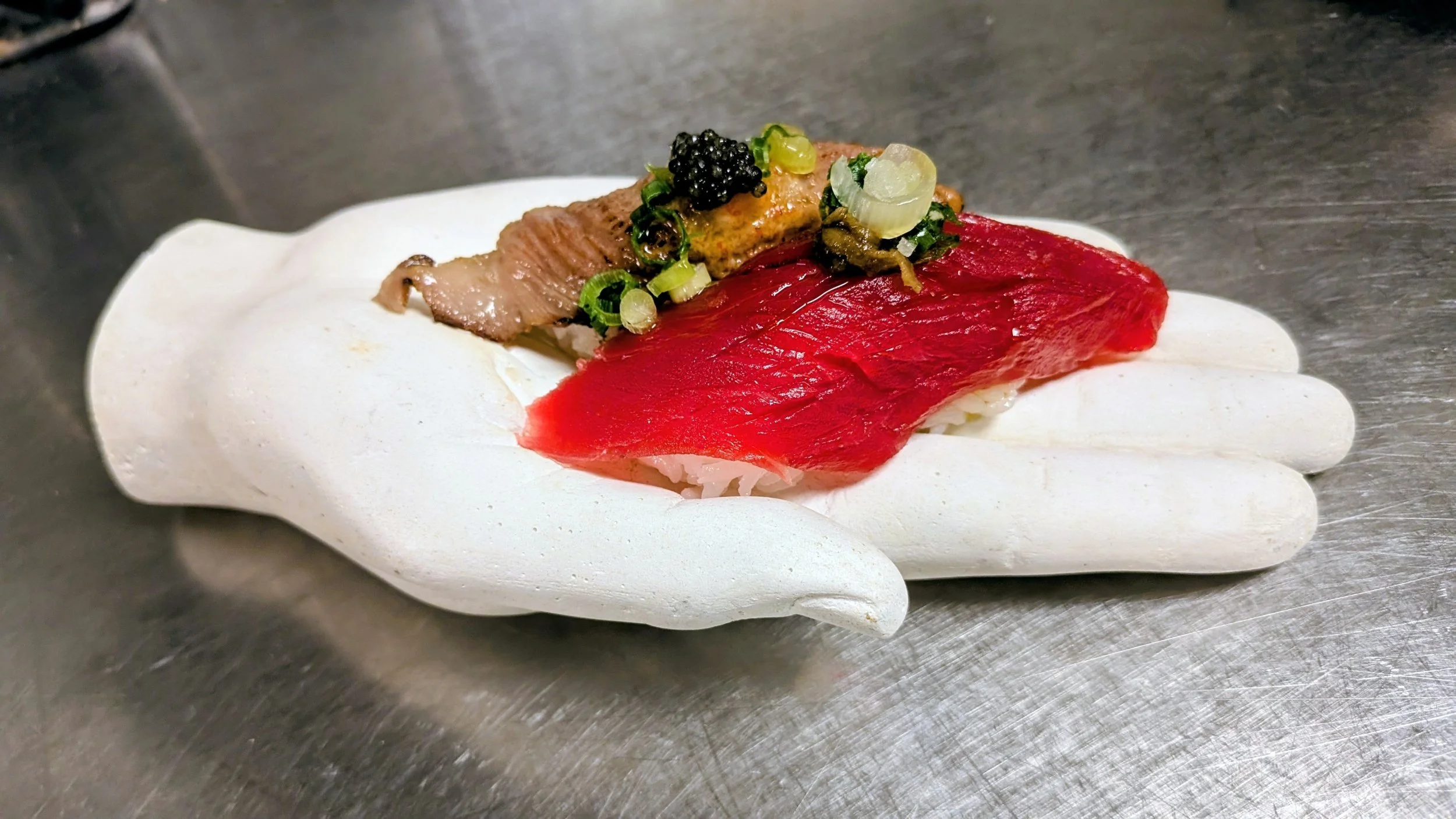 #tuna #A5Wagyu #caviar #chef #katana #cooking