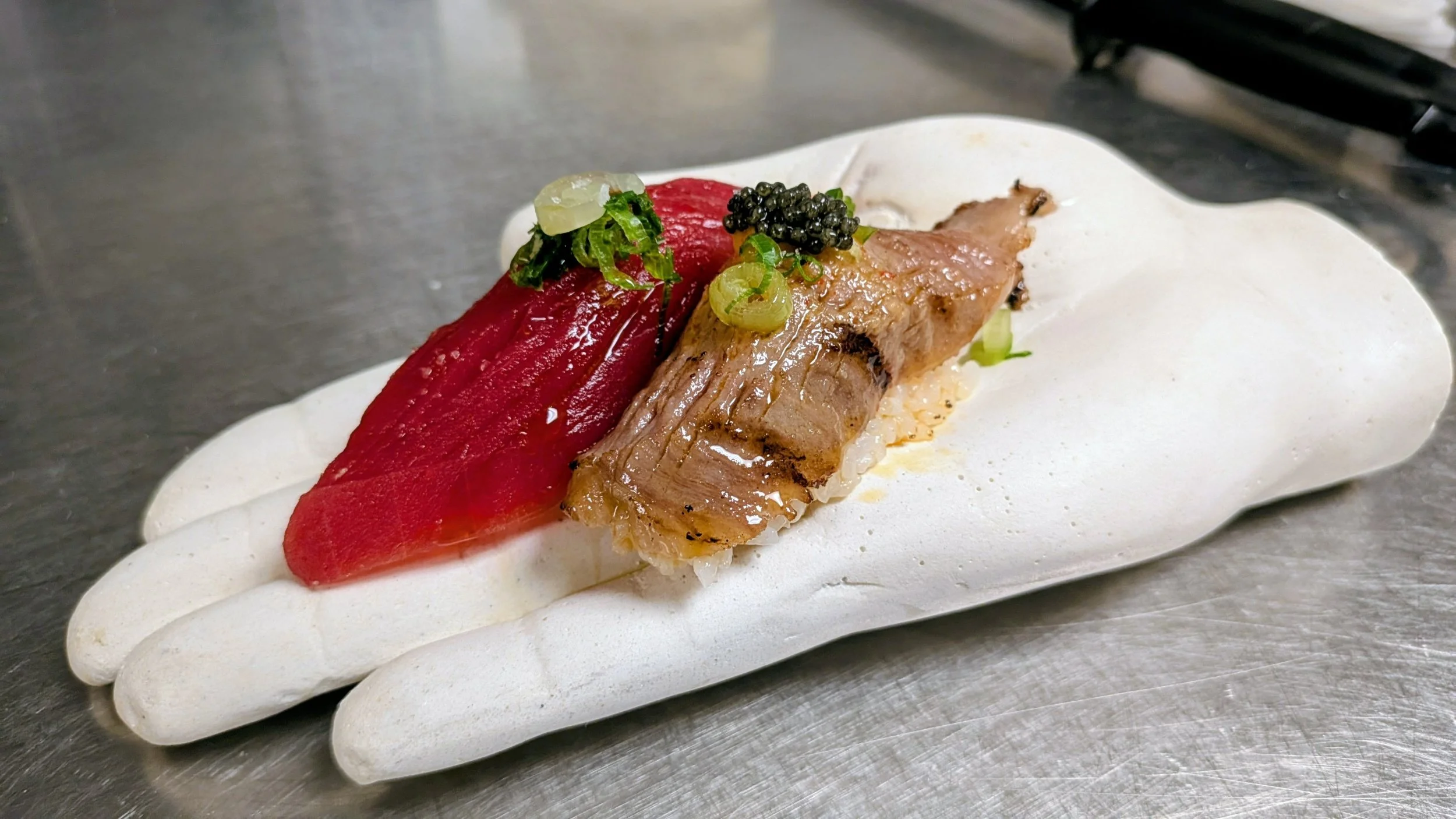 #tuna #A5Wagyu #caviar #chef #katana #cooking