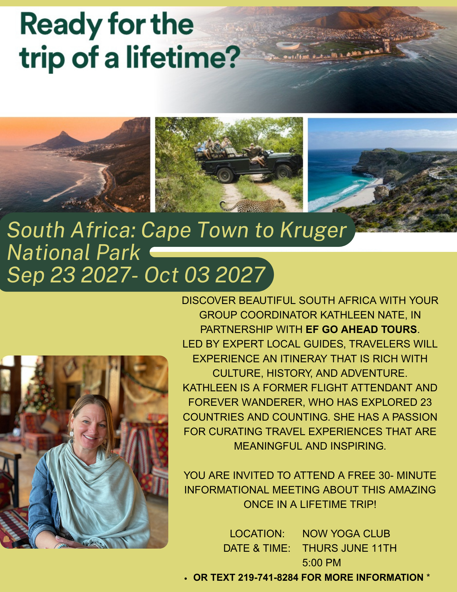 South Africa Trip Informational Meeting
