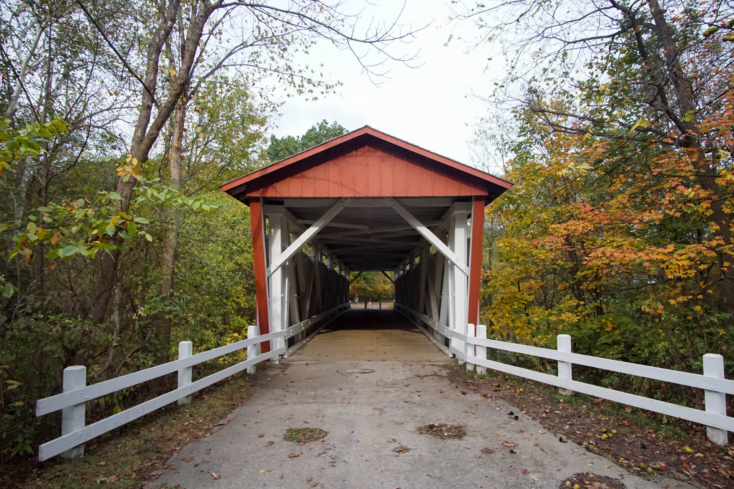 One of the few remaining covered bridges