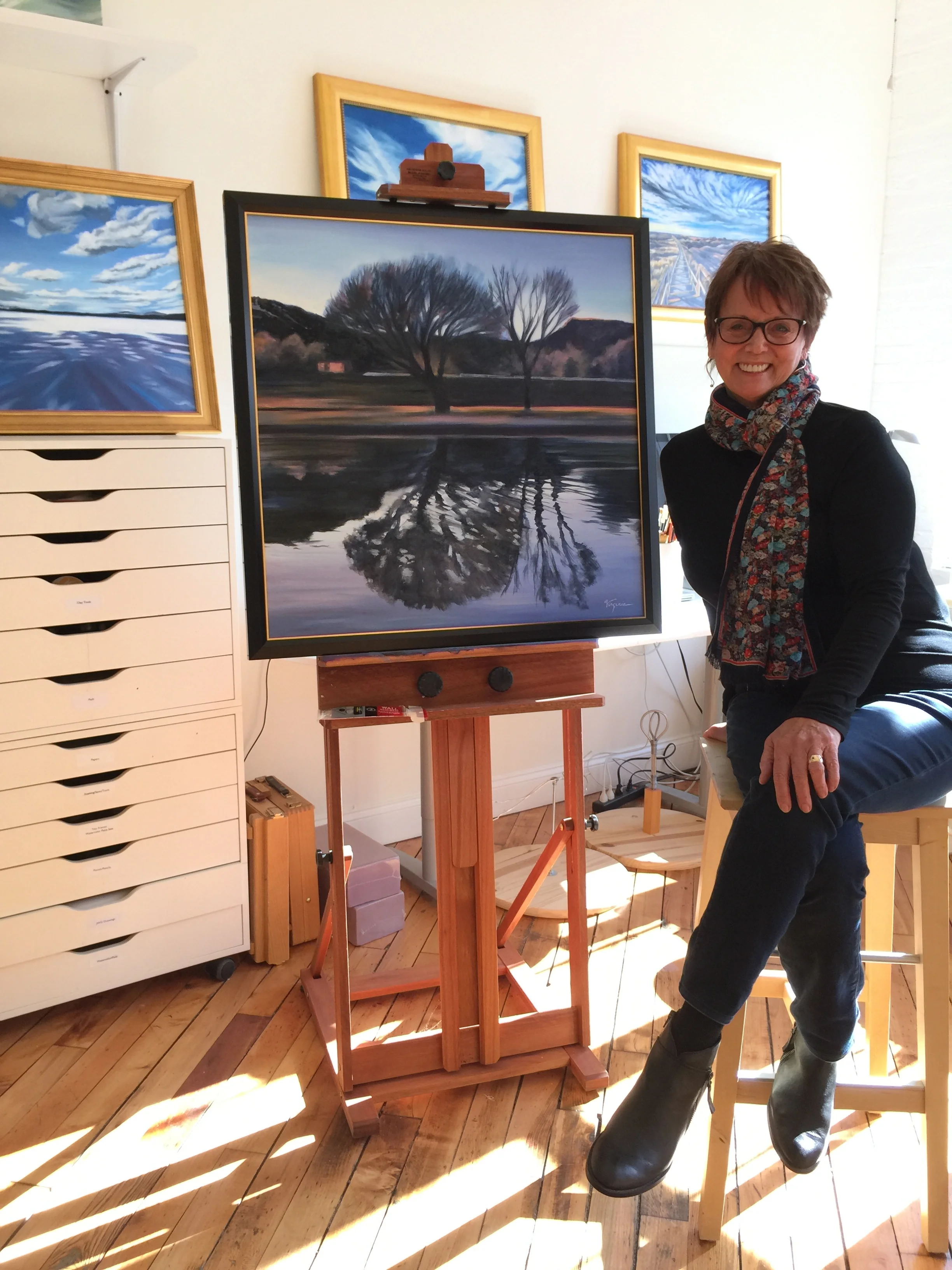 Virginia in her New England studio.