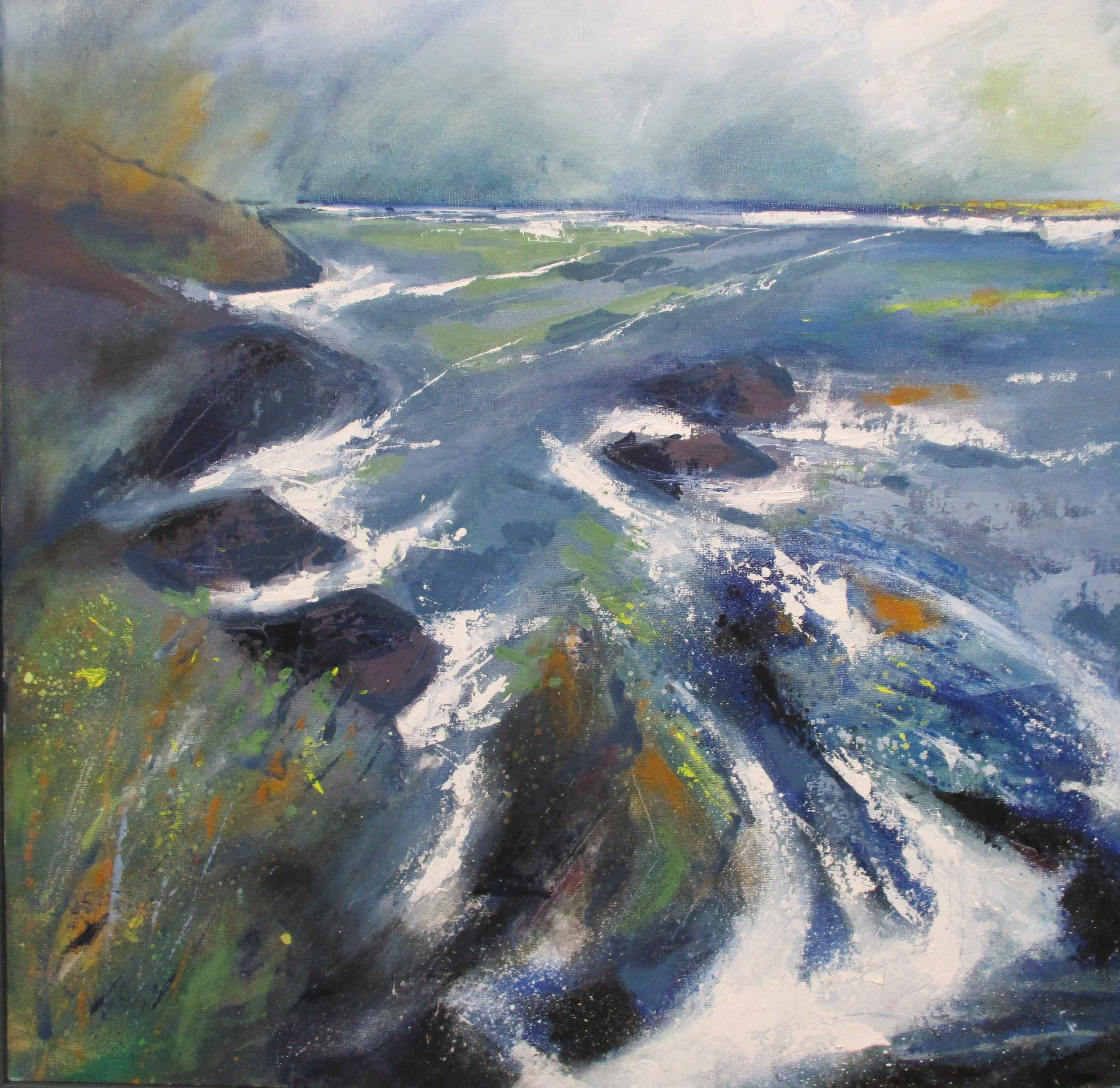 Ogo - Dour, near Lizard. mixed media