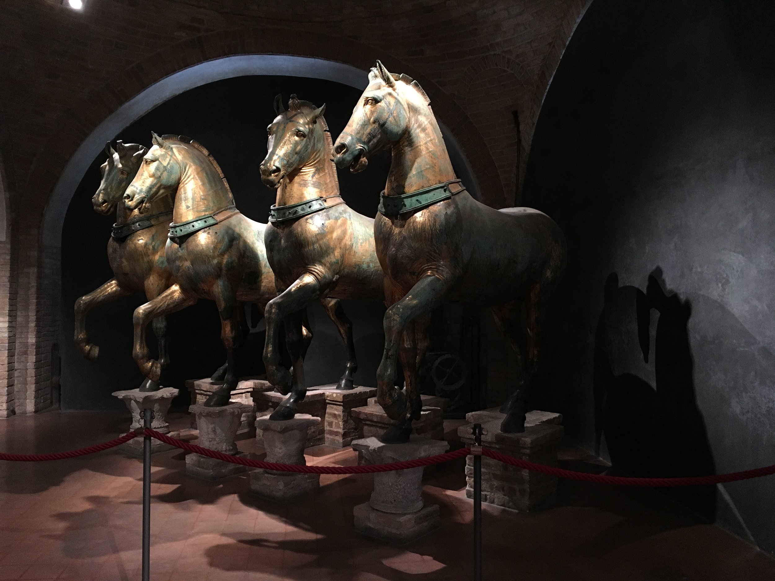 Roman bronze horses looted from Constantinople in the 1200s