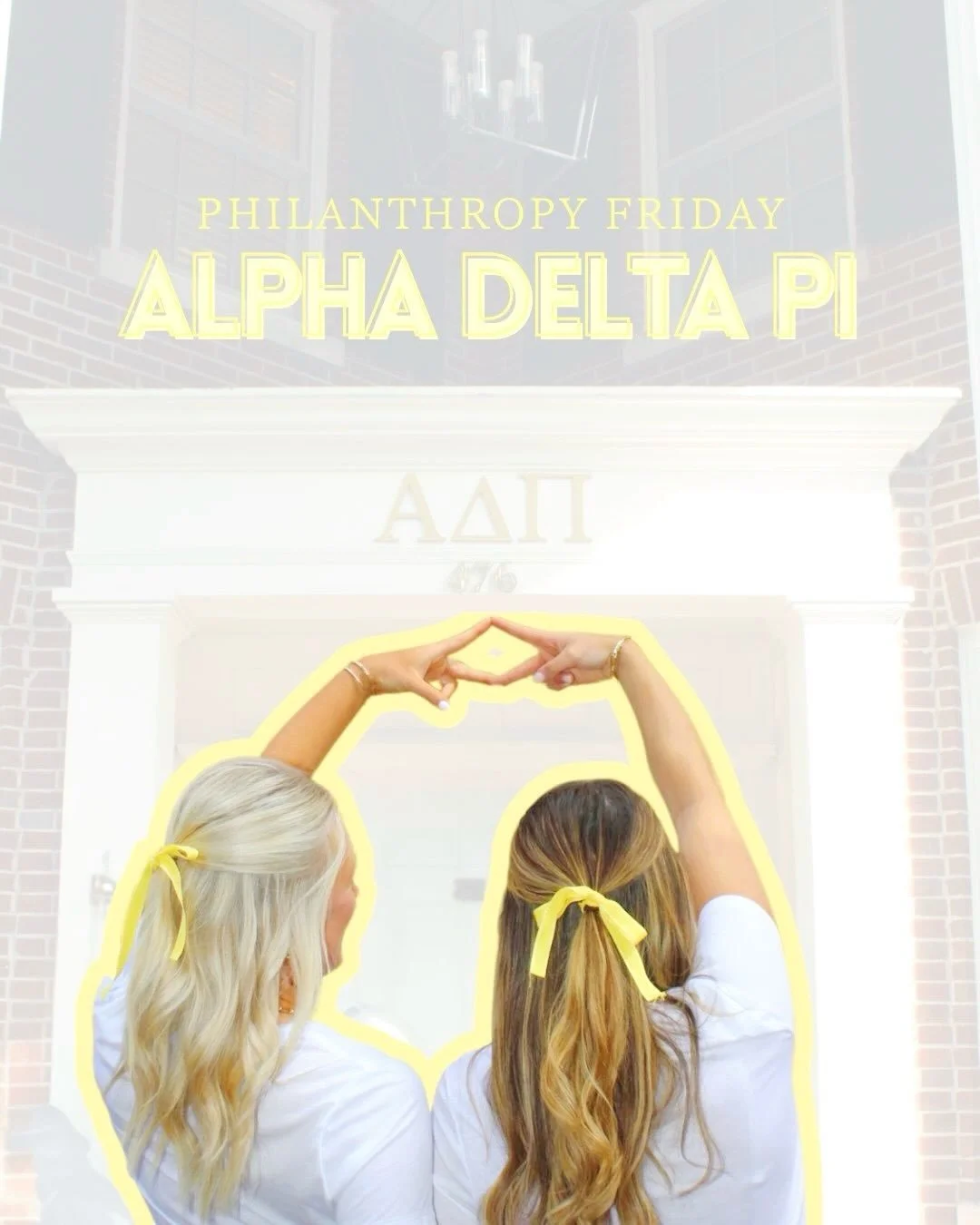 #PHILANTHROPYFRIDAY !!!🤗💎✨

This week we are highlighting the philanthropy works of Alpha Delta Pi! Here is a message from their Director of Philanthropy, Madalyn Baker:

&ldquo;As the Director of Philanthropy for Alpha Delta Pi, I truly love my po