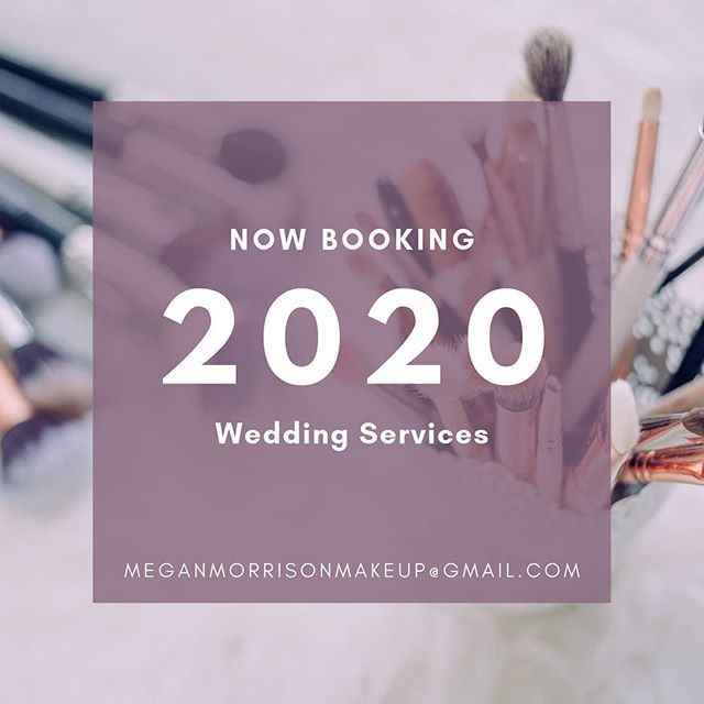 2020 is going to be a big year. I'm booking up fast and I have a little bit of availability left from May until October. If you want to see my availability you can do a couple of things. I have a story highlight in my bio for any availability, or you