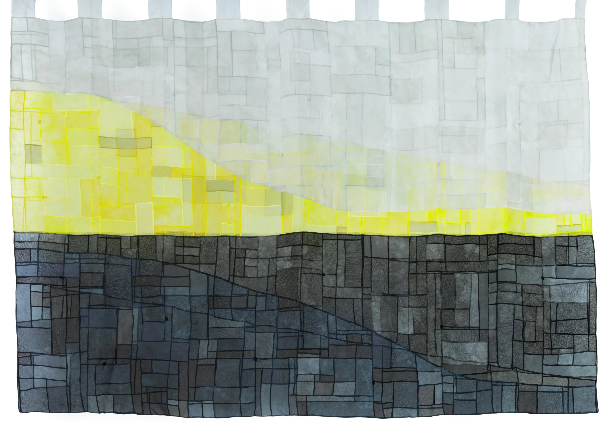 Greyline #1 By Sara Cook Hand dyed silk Organza. 80 x 47 inches.jpg
