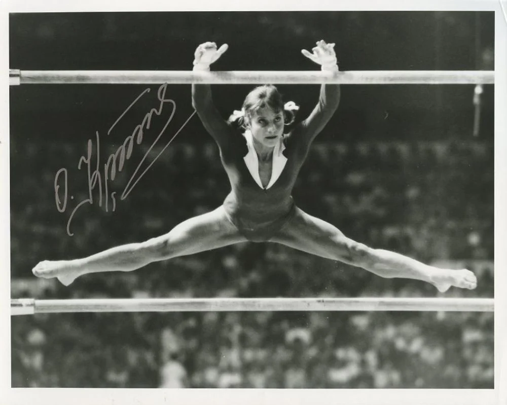Olga Korbut in the 1972 Olympics