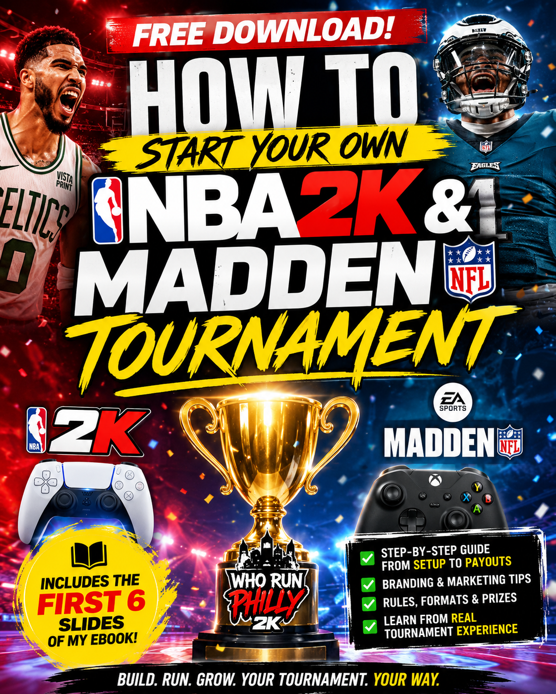 🎮 FREE DOWNLOAD: How to Start Your Own NBA2K & Madden Tournament