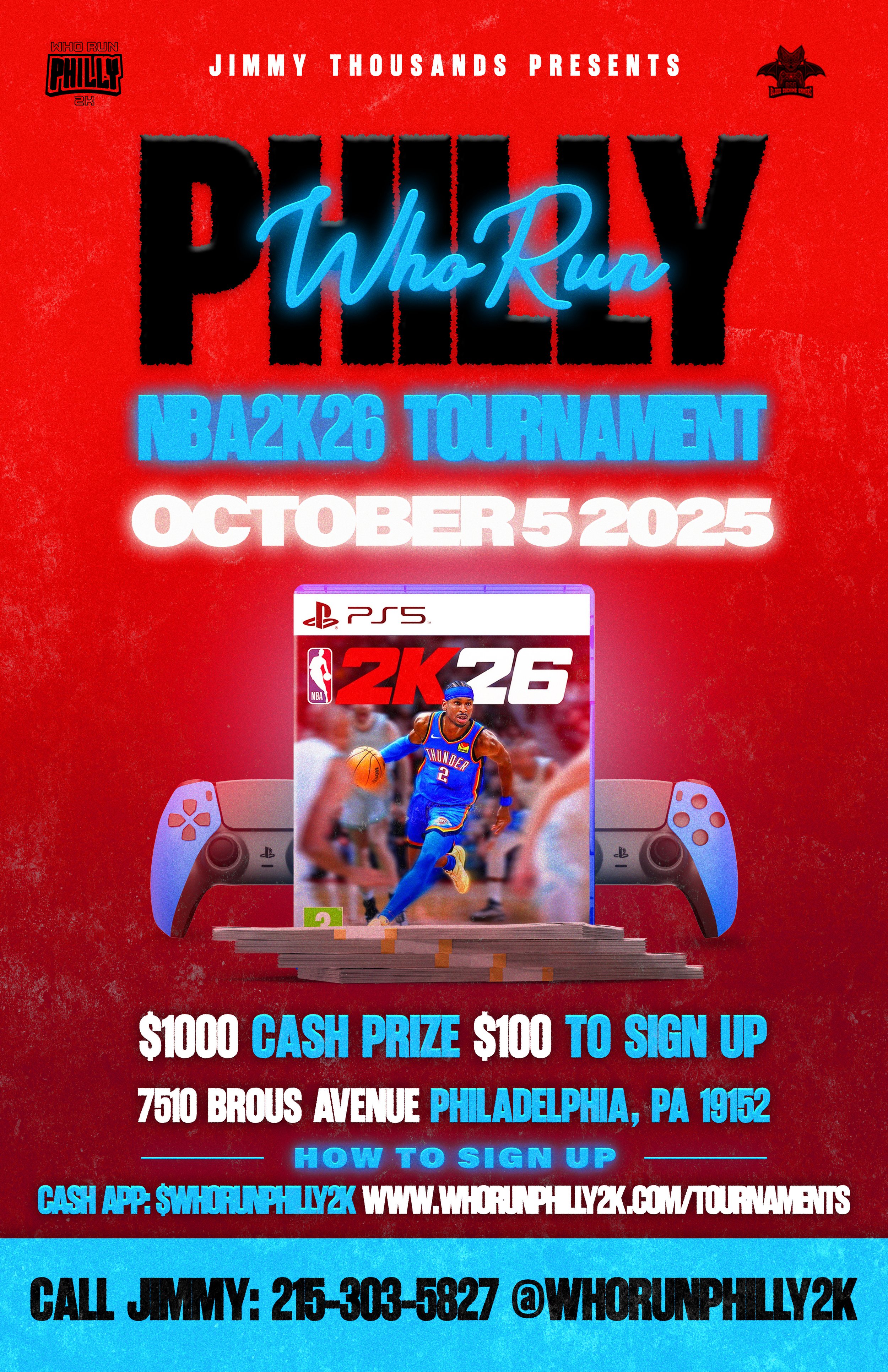 WhoRunPhilly2K Tournament- October 5, 2025