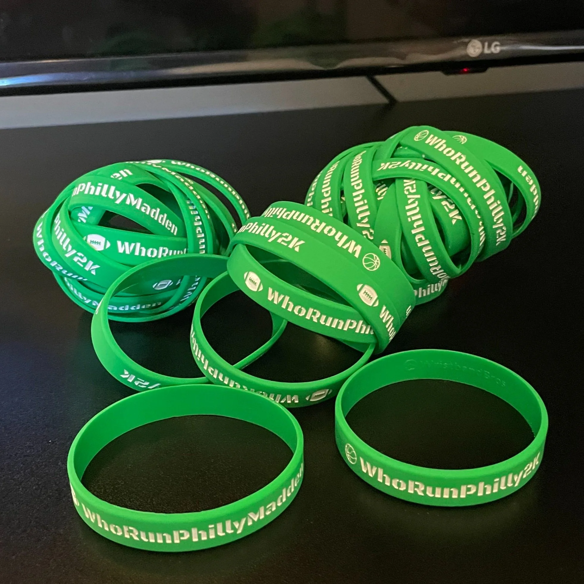 WhoRunPhilly2K Lifestyle Bans (Green & White)