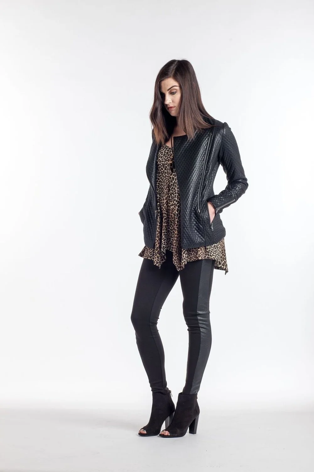 QUILTED MOTO JACKET