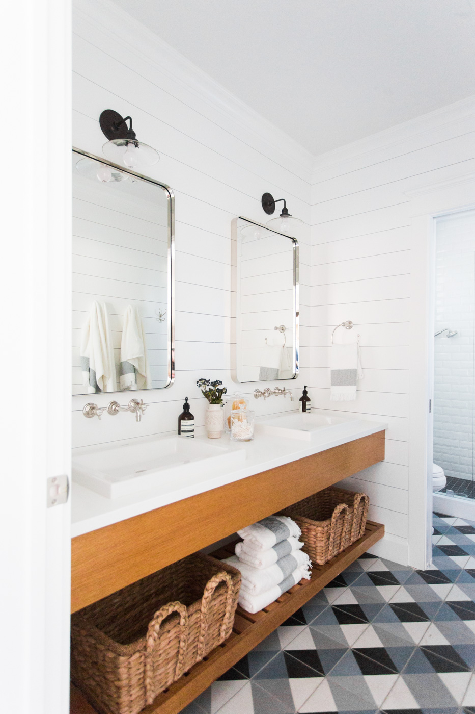 Plaid+tile,+shiplap,+and+floating+wood+vanity+--+Studio+McGee.jpg