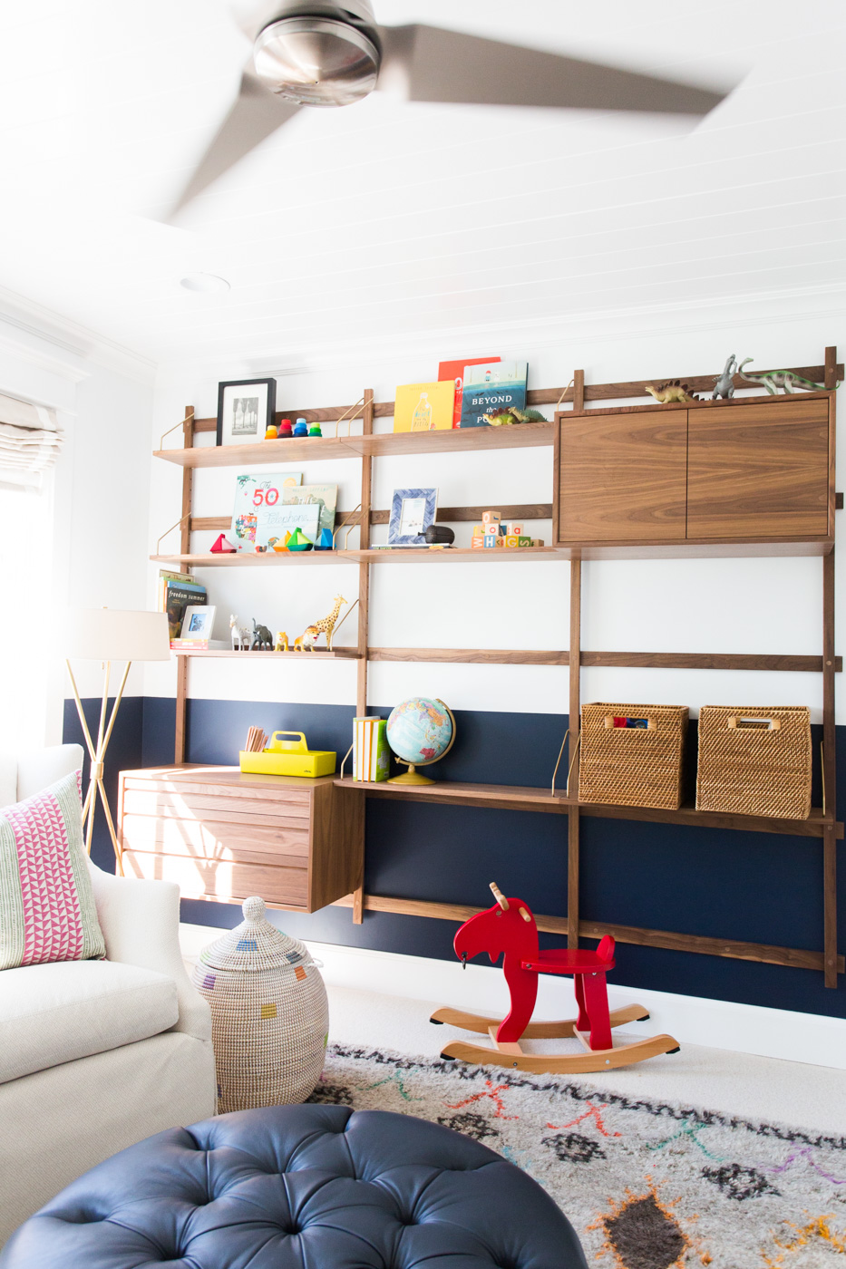 Navy+blue+half+wall+and+walnut+built-ins+--+Studio+McGee.jpg