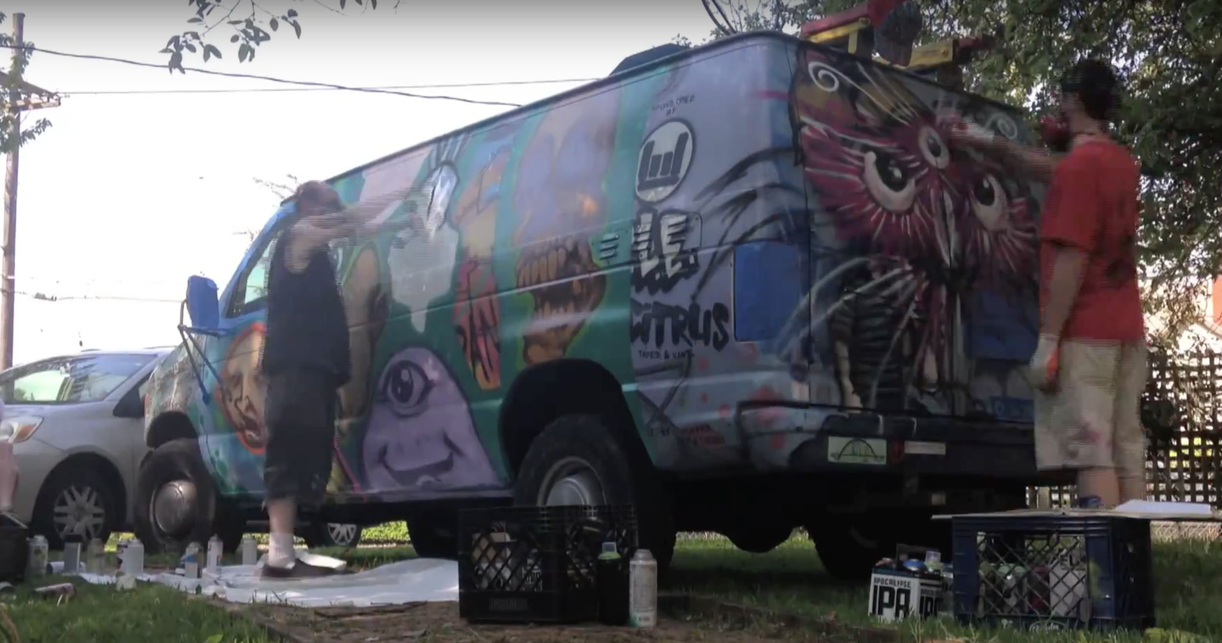 RIGSKETBALL Van Painting 2014
