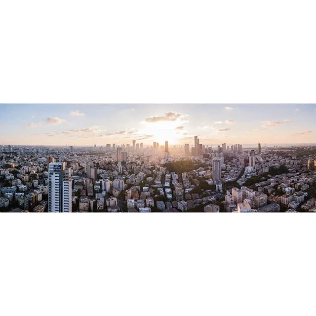 Sunset over Tel Aviv #panorama #israel #telaviv