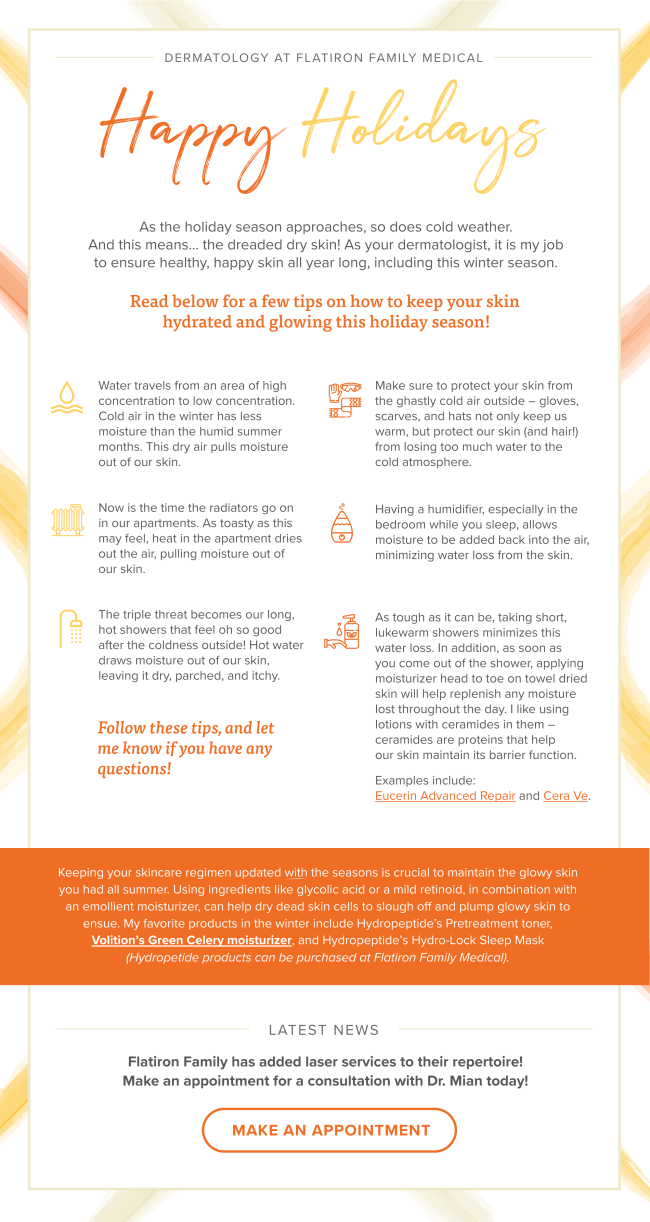 Keep your Skin Hydrated &amp; Glowing this Holiday Season