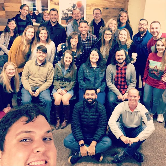 We’ve officially outgrown our room! Ah, old room, we’ll miss you!
.
Starting next week we’ll meet two doors down from where we’ve been!