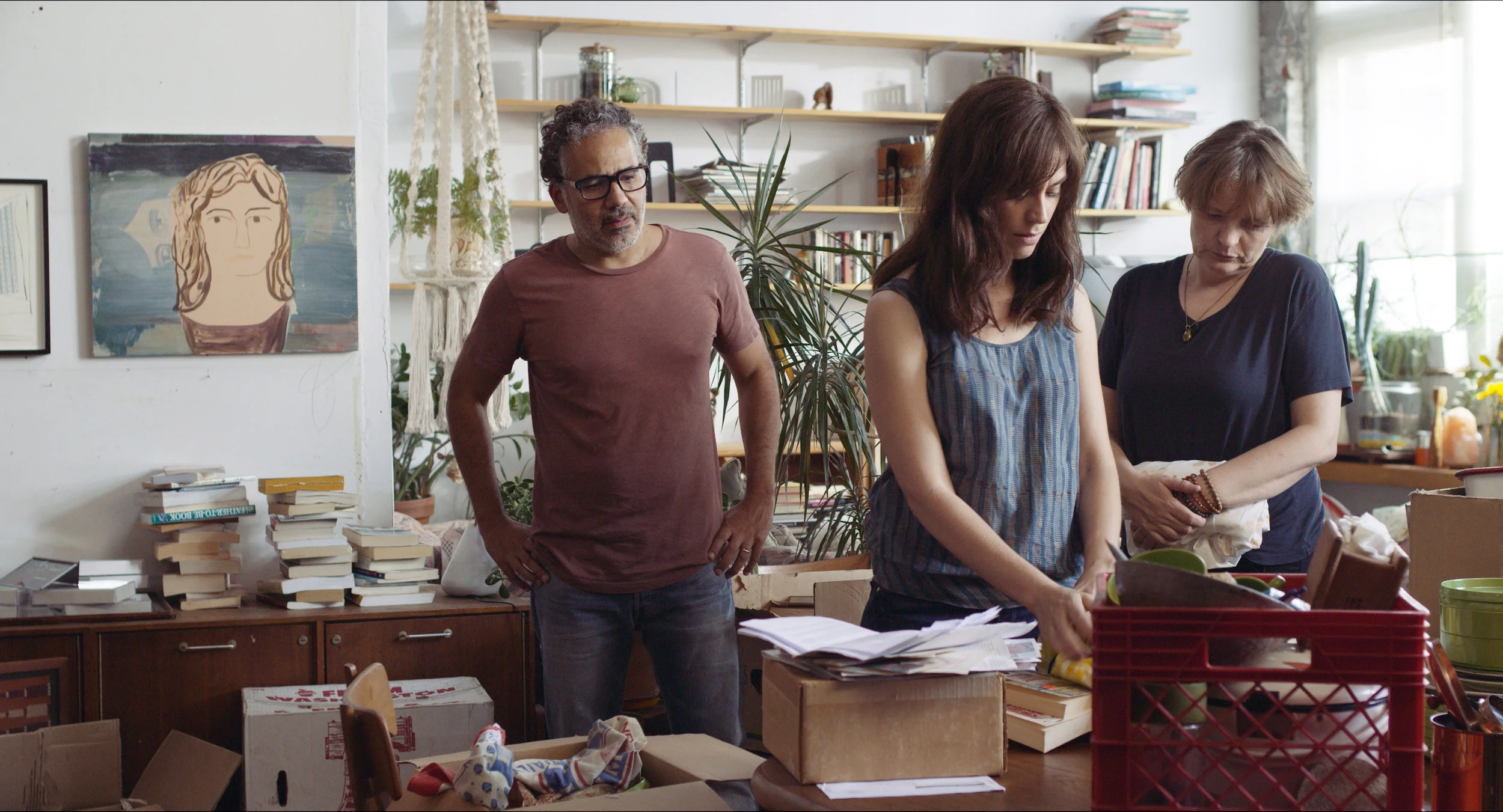 (left to right) John Ortiz, Maggie Siff and Cara Seymour in A Woman, A Part