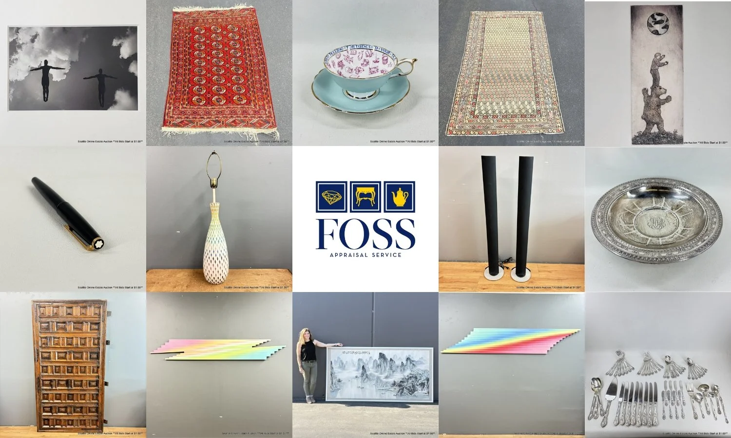 Seattle Online Estate Auction: Francis Celentano, Bang &amp; Olufsen, Montblanc, Sterling Silver