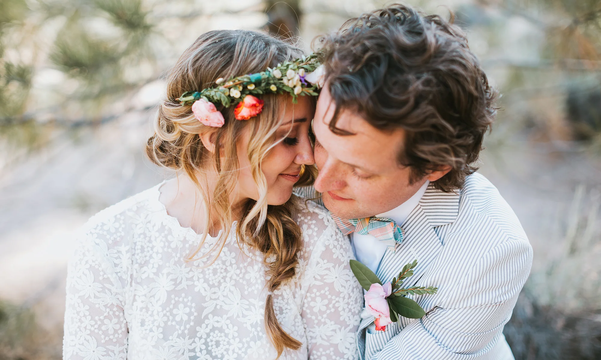 Nick & Amy Boho Chic Big Bear Wedding