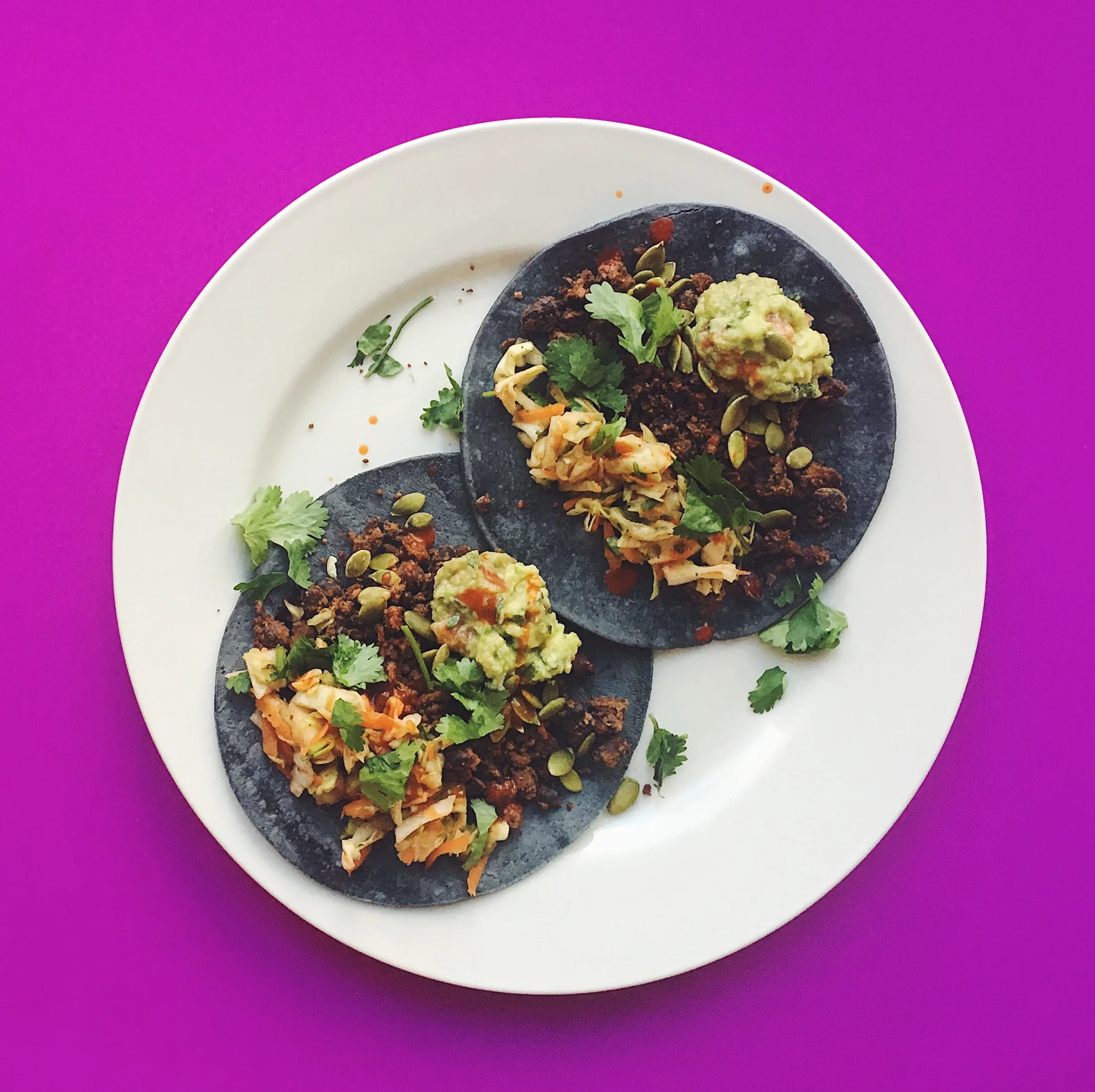 Ground Black Bean Tacos