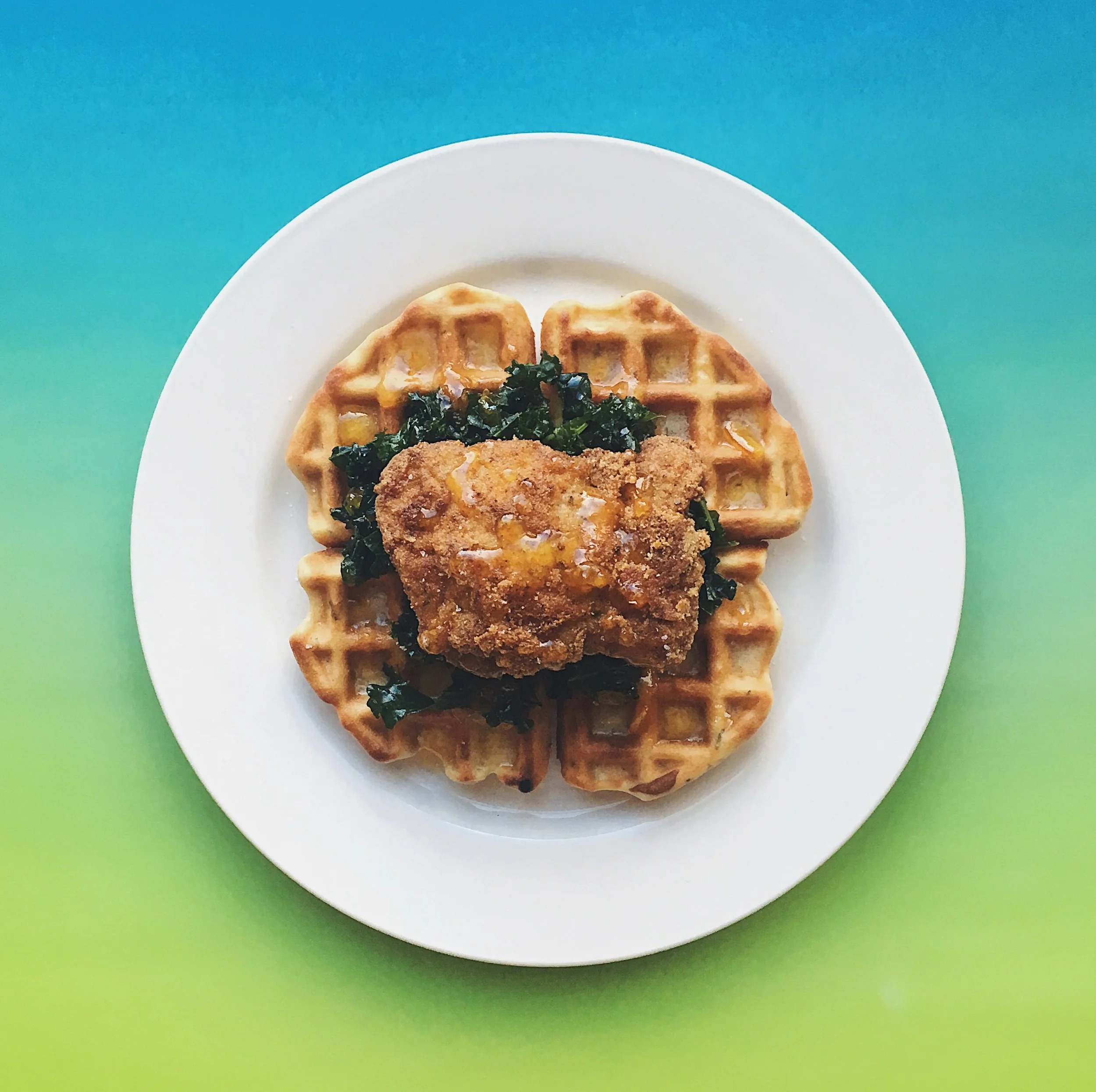 Healthy-ish Chicken & Waffles