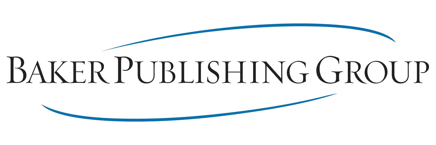 Logo of BAKER PUBLISHING GROUP with stylized blue and black curved lines above and below the text.