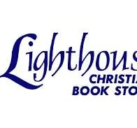 Lighthouse Christ Book Store logo in blue text.