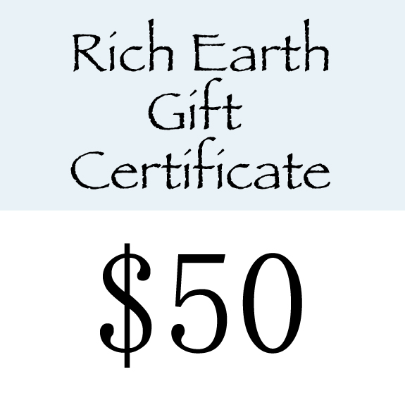 Rich Earth Gift Certificate