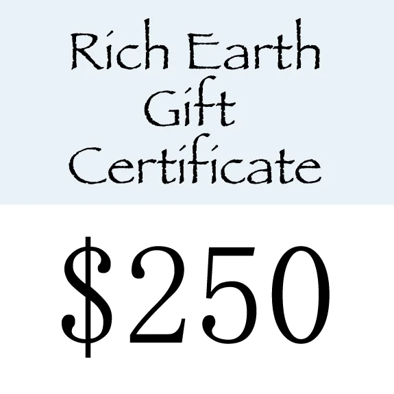 Rich Earth Gift Certificate