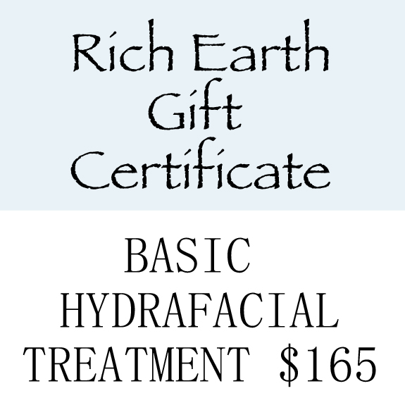 Rich Earth Gift Certificate - Basic HydraFacial Treatment