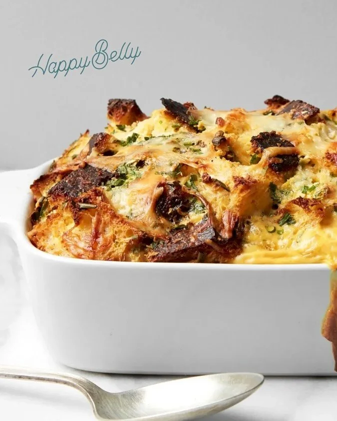 French Onion Bread Pudding with @butterlampnashville Sourdough and Gruy&egrave;re. 

Add it to your table this Thanksgiving. Menu available to order.