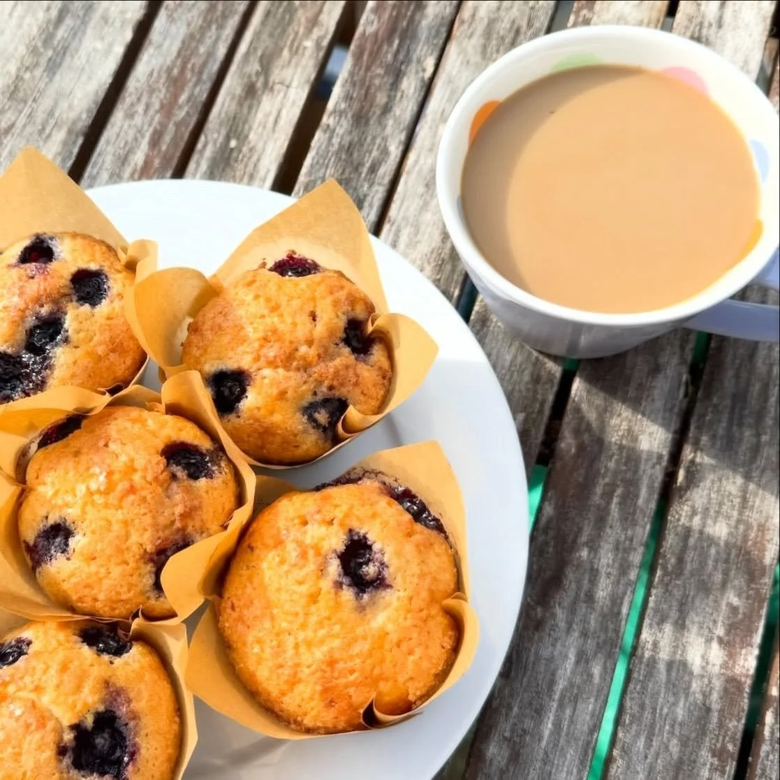 Blueberry Muffins and Bone Broth can now be added to your Happy Belly Pantry order every week,
