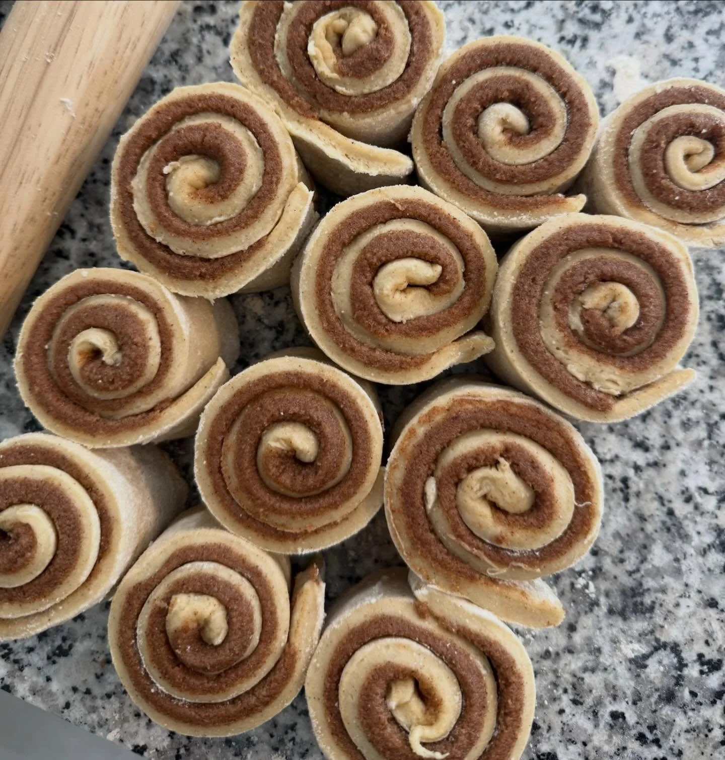 These cute little babies are special. We NEEDED to make a delicious gluten free cinnamon roll and boy did we! 

We deliver them frozen so you can let them rise and experience the smells and Ooey-gooeyness of a fresh baked cinnamon roll. We provide th