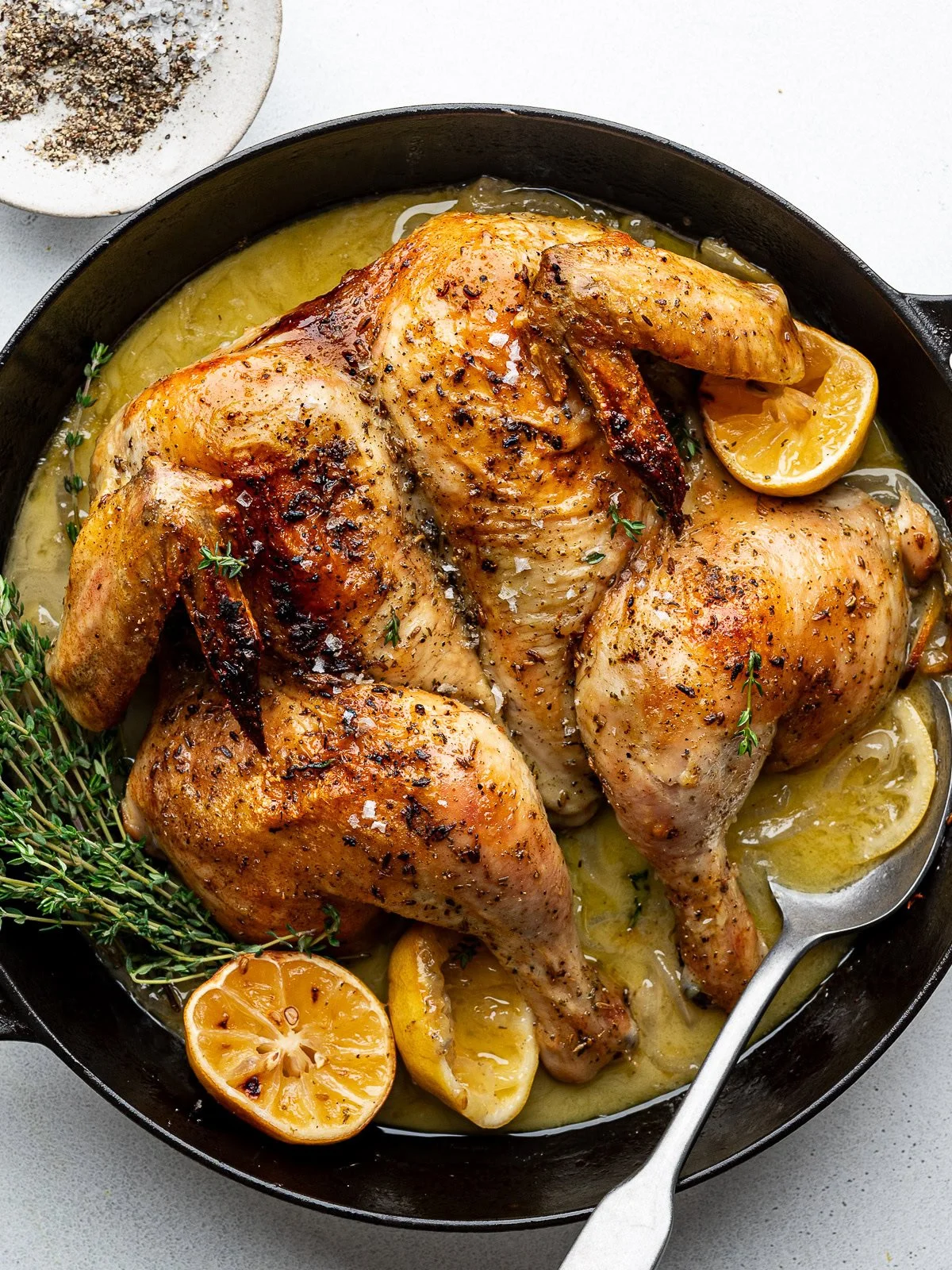 Lemon and Fennel Spatchcock Chicken