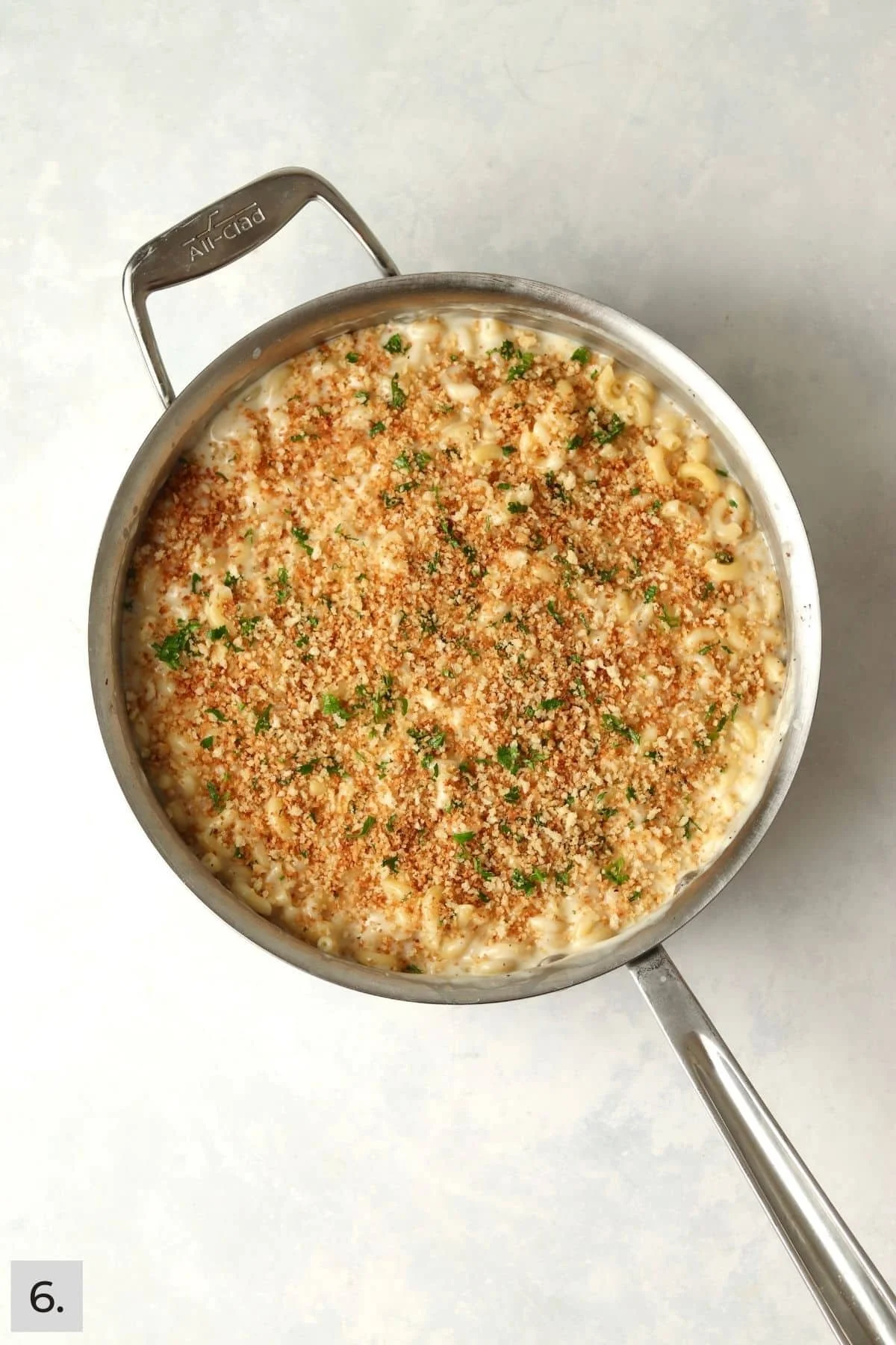 White Cheddar Mac & Cheese with Rosemary Breadcrumbs