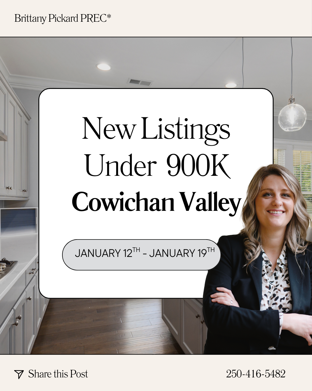 New Listings Under 900k  - Cowichan Valley |  January 12th - January 19th, 2026 