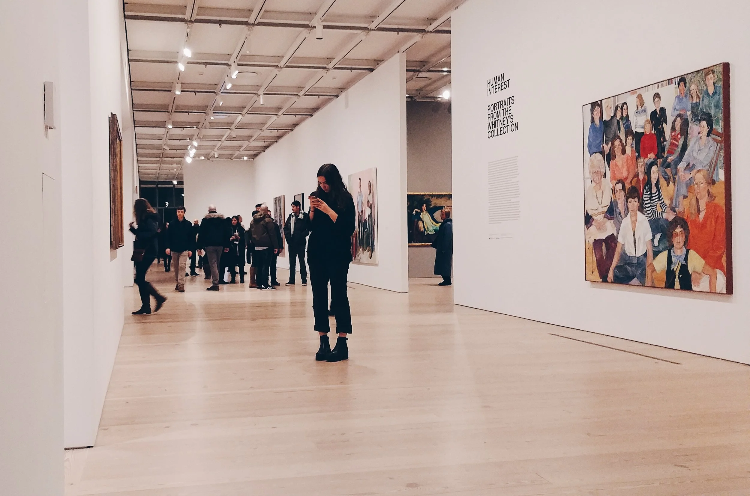 texting in the museum.JPG