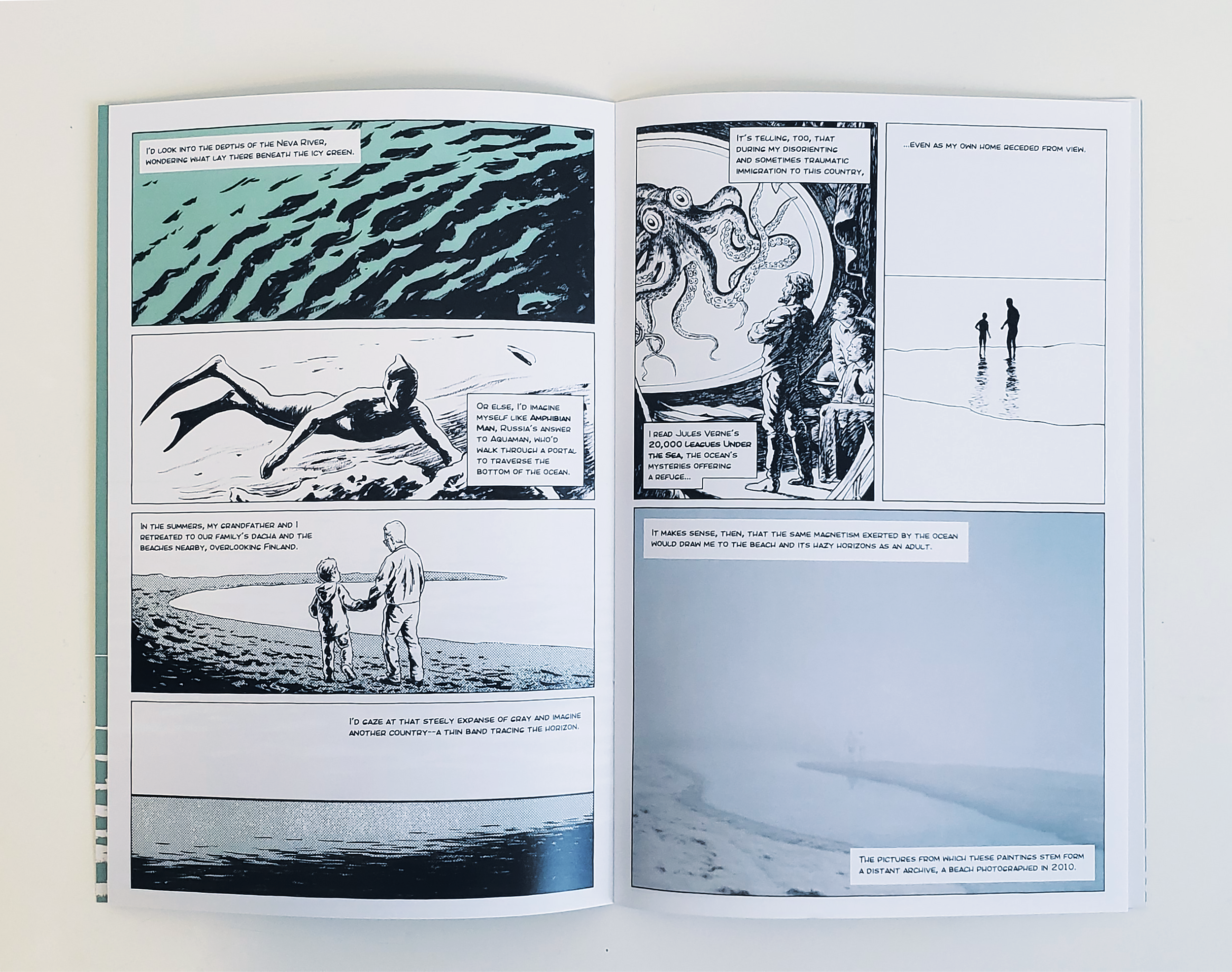 Page spread from Threshold comic