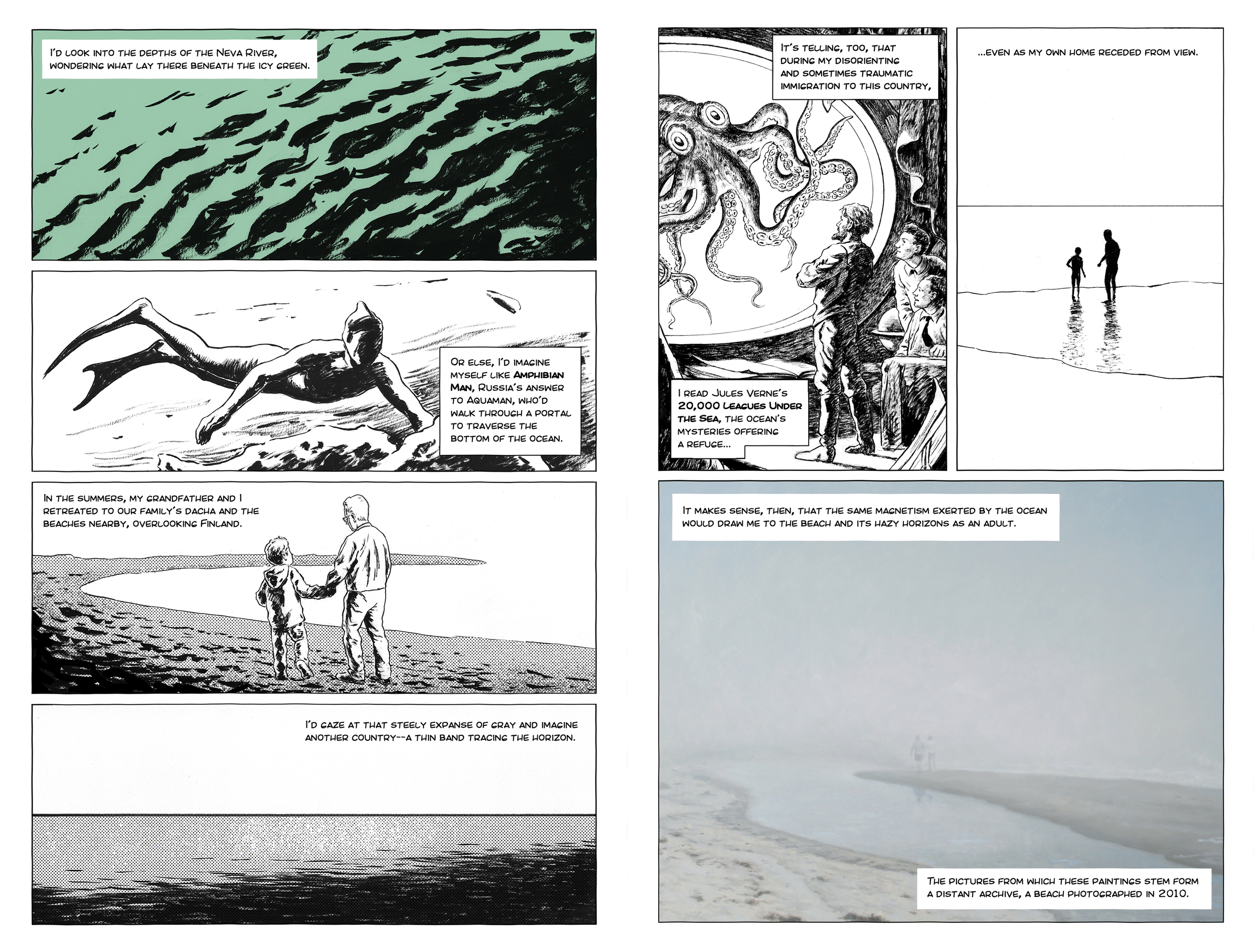 Page spread from Threshold 