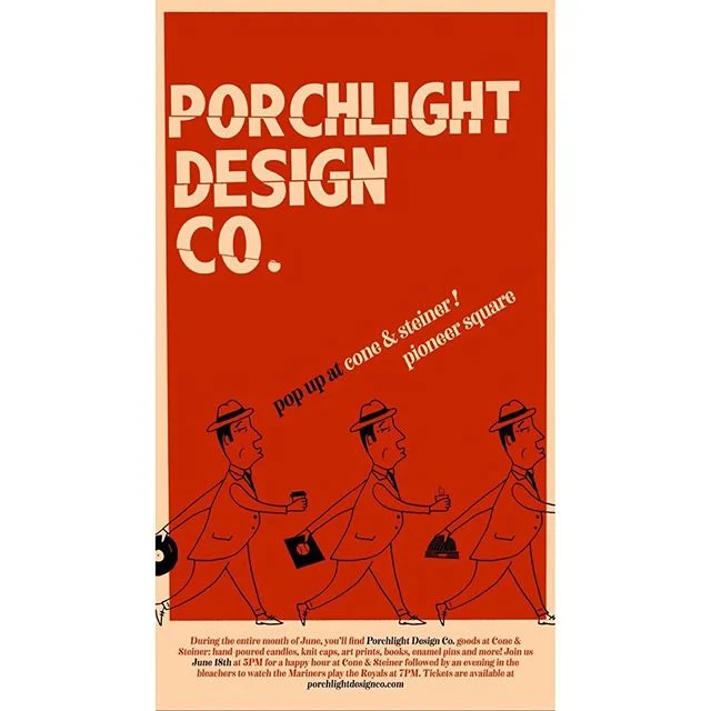 Join C&S at Pioneer Square during the month of June for a @porchlightdesignco pop-up! Featuring hand-poured candles, art prints, some very exclusive enamel pins, knit caps, and more! .
. 
If that’s not enough, @porchlightdesignco will be hosting a very special happy hour Tuesday, June 18th at 5pm. Come meet the maker while discussing coffee, art, and dreams ✨
.
.
#popup #meetthemaker #supportsmallbusinesses #happyhour #goms #shopconeandsteiner #seattle #capitolhill #pioneersquare #downtown #shoplocal #shopsmall #localvore #goodneighborsgoodfood #eventoftheday #eotd