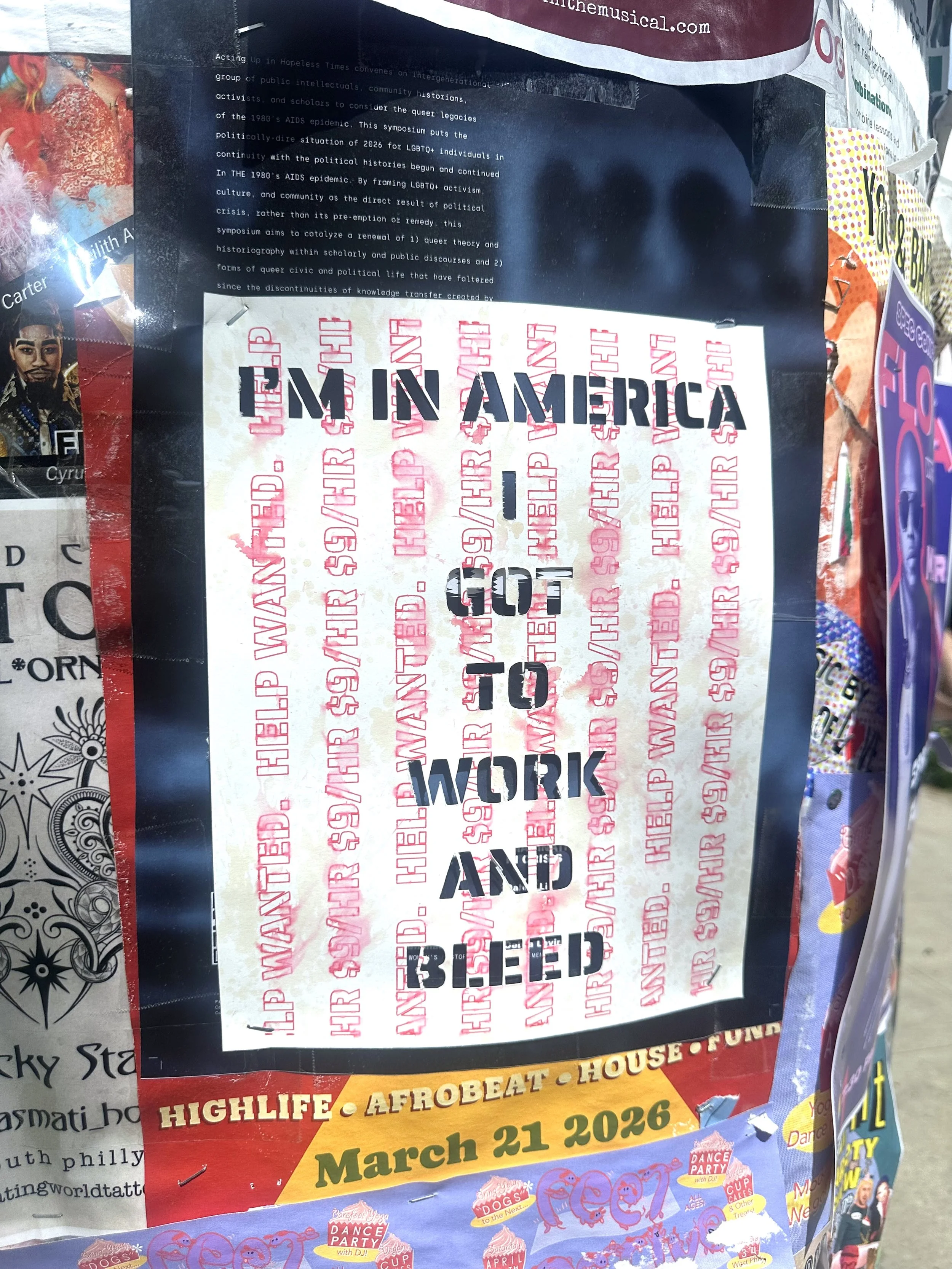 Battle of Attrition or Failing The American Dream, Paper installation, 2026