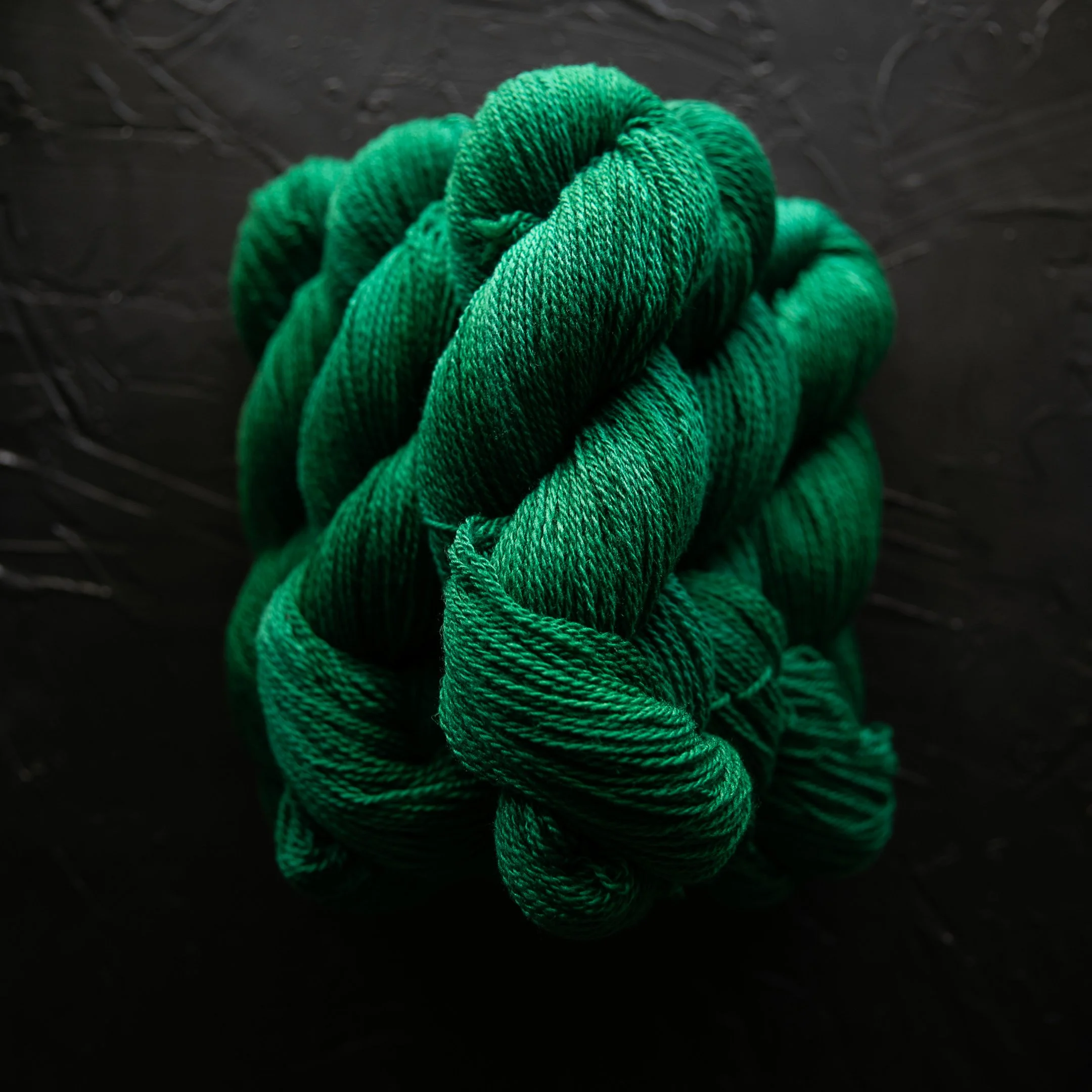 Evergreen (deep forest green) ROOTS COLLECTION — Corriedale Fingering