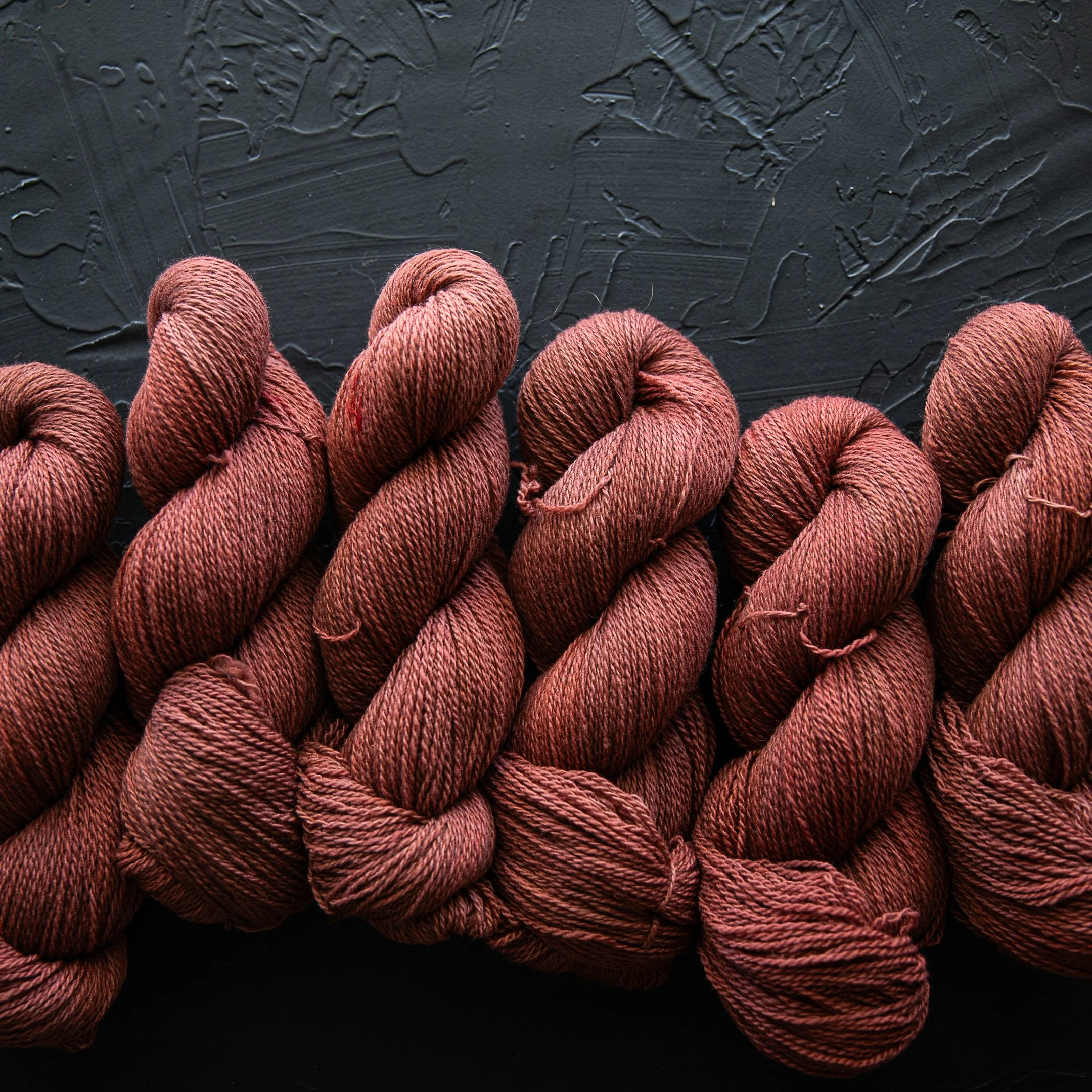 Clay Rose (muted cedar) — Corriedale Fingering