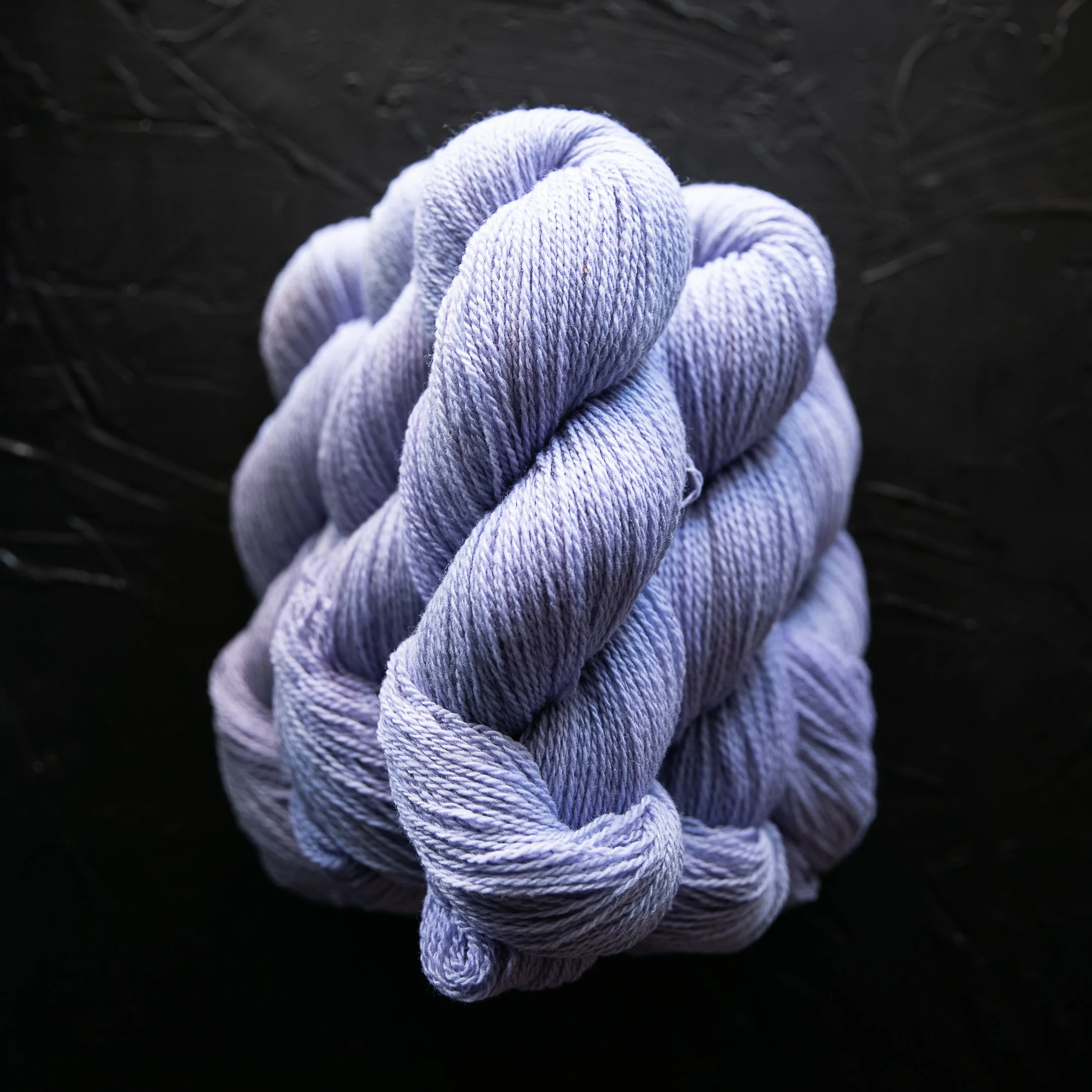 Periwinkle Glass (cool lavender blue) ROOTS COLLECTION — Corriedale Fingering