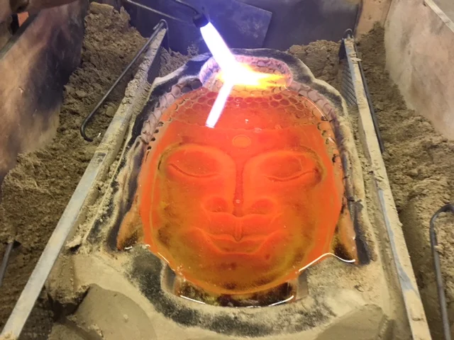 Another close-up of torching